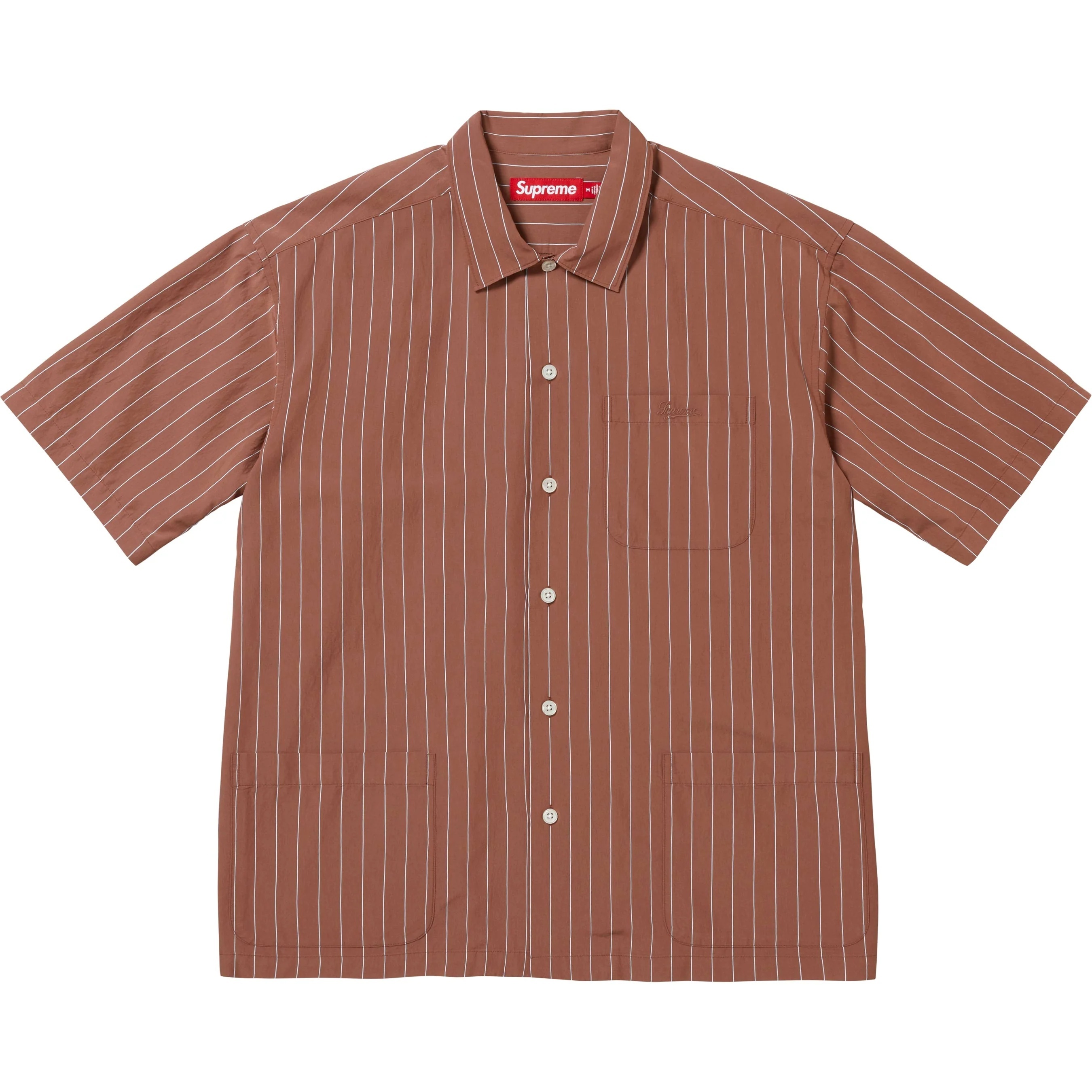 Stripe S/S Pajama Shirt view 5